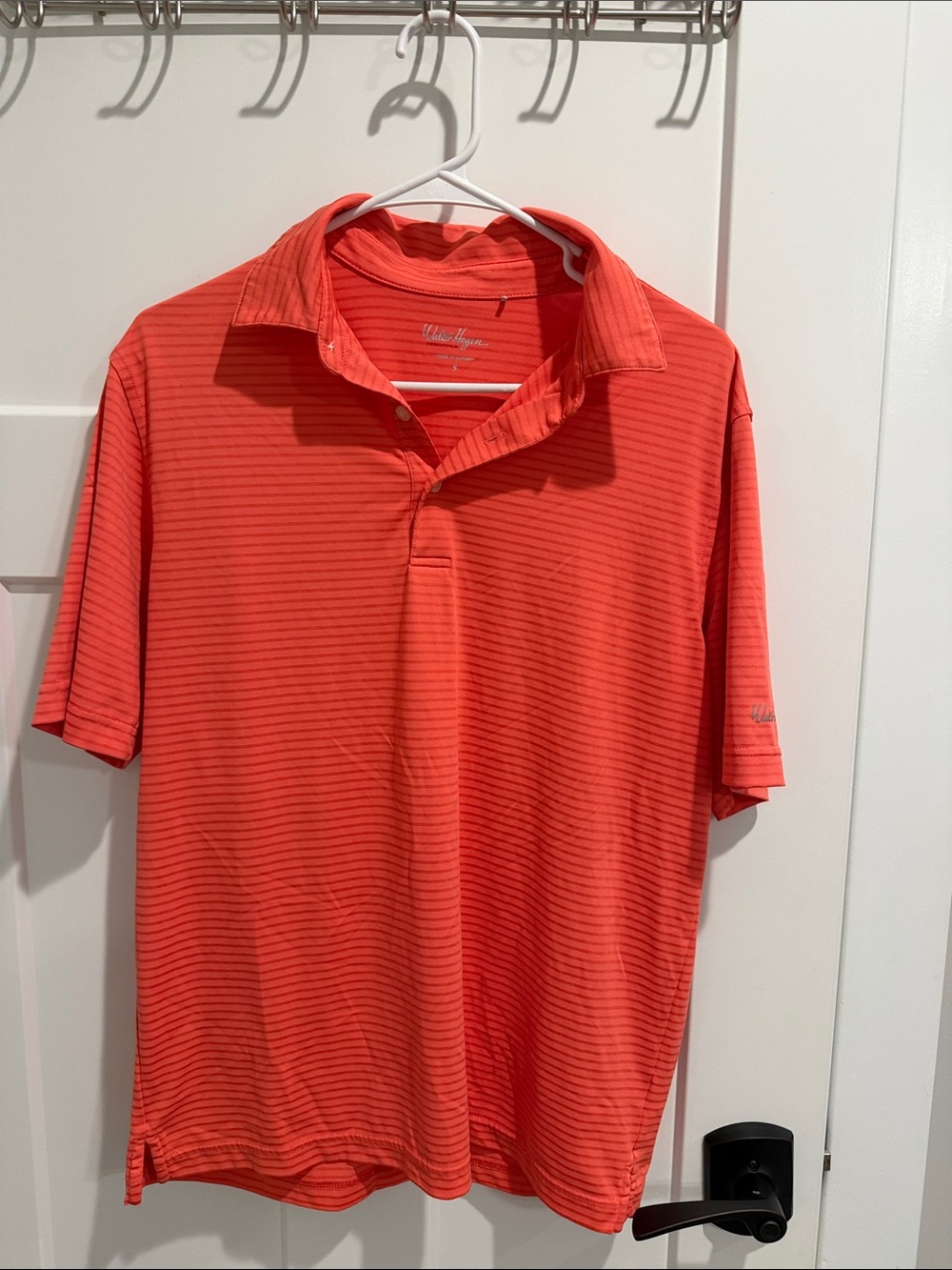 Walter Hagen Coral Striped Performance Polo